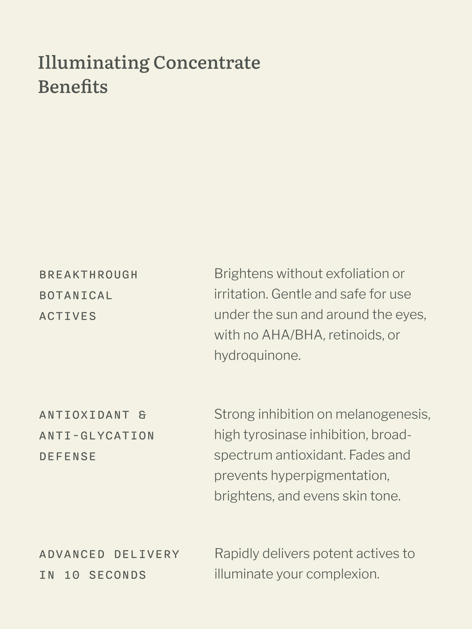 Illuminating Concentrate