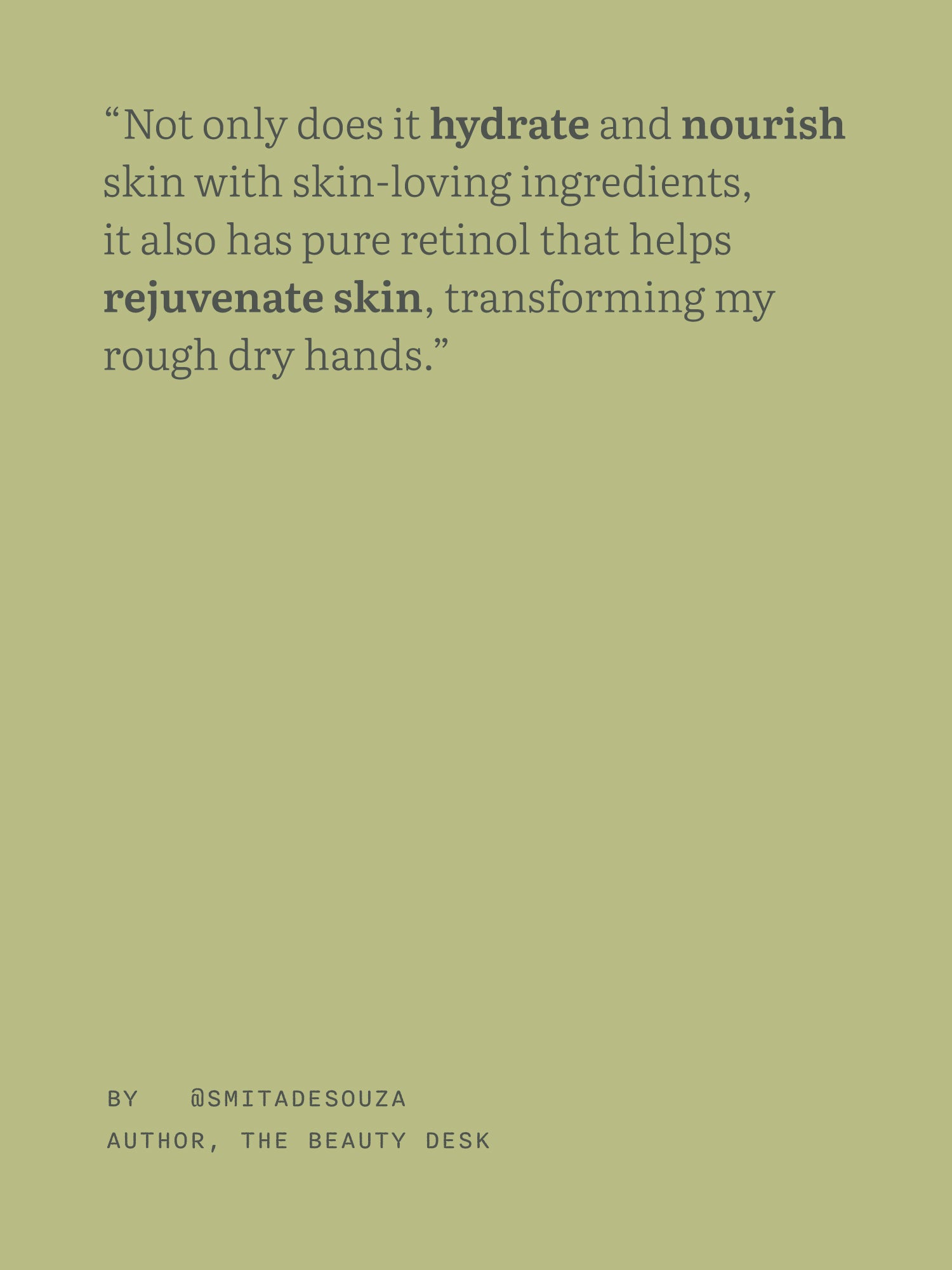 Rejuvenating Hand Treatment